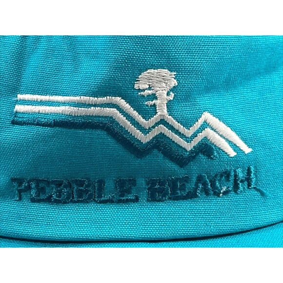Vtg Cali-Fame Los Angeles USA Pebble Beach Visor/Hat Turquoise NEW - Picture 10 of 11
